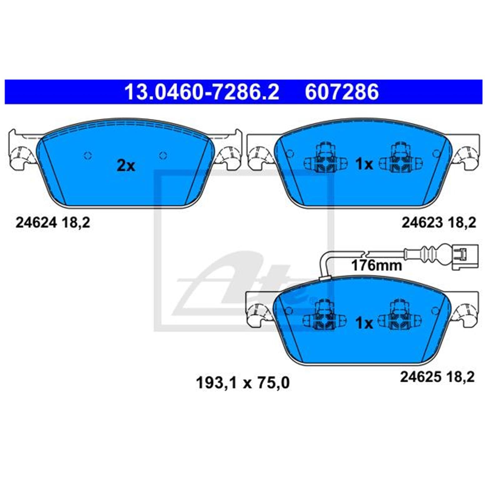 ATE Bremsscheiben + Beläge vorne + hinten für T5 T6 Bus Transporter