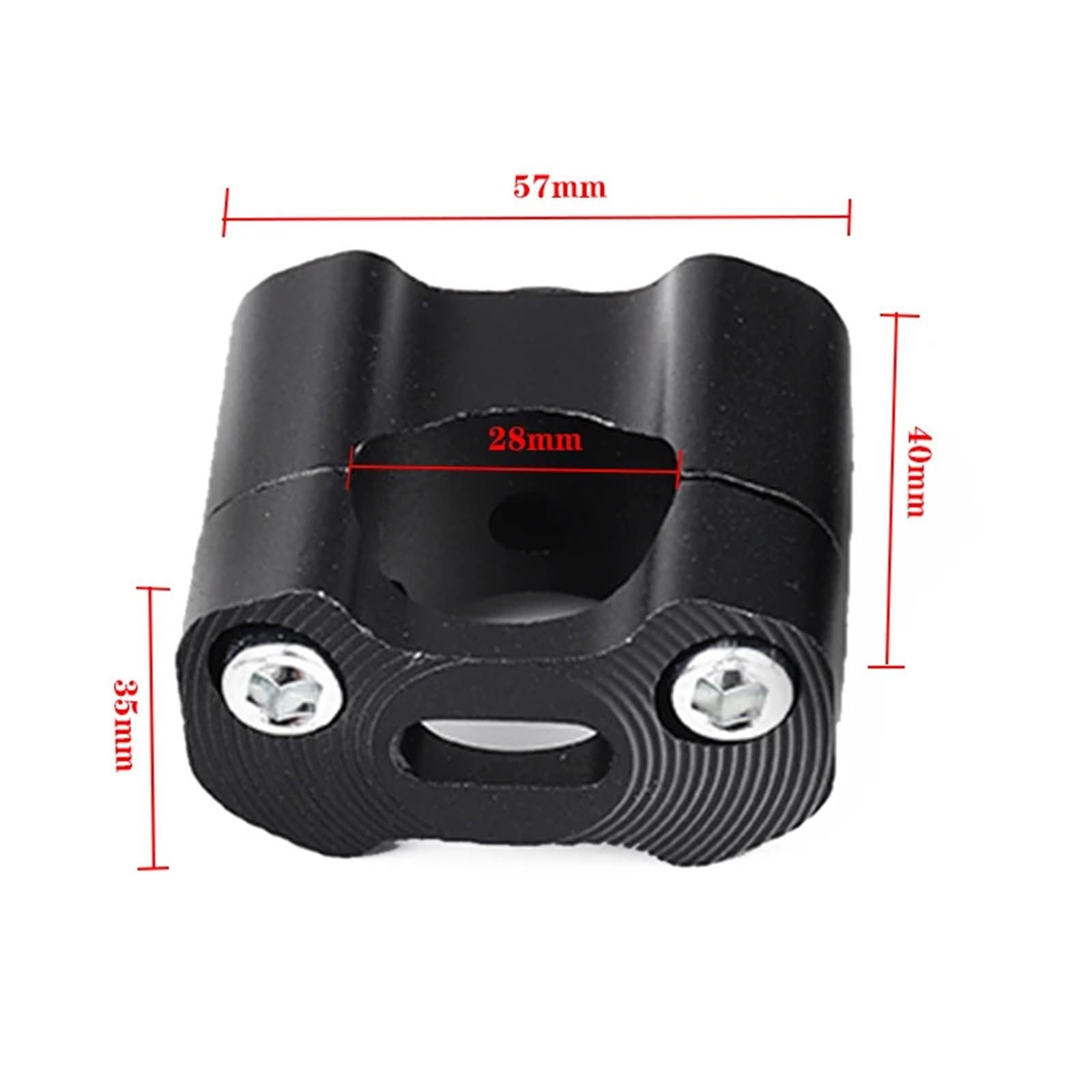 Kierownica Uniwersalny 22mm 28mm Adapter Do Podwyżek Kierownicy Zaciski Na Kierownicę Do K&TM Do Hondy Do Yamahy Do Suzuki(Black)