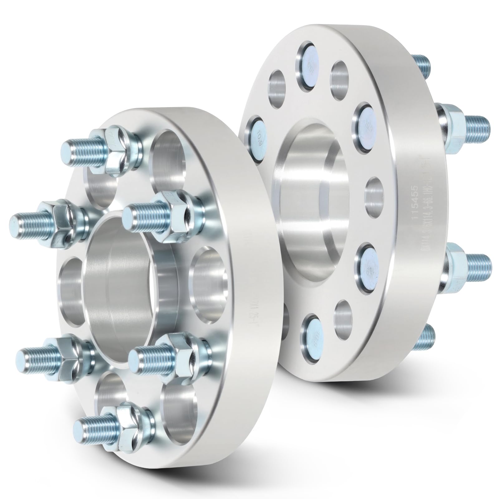 SCITOO 2Pcs 6x4.5 Wheel Spacers 1 inch for Nissan Silver Wheel Adapters
