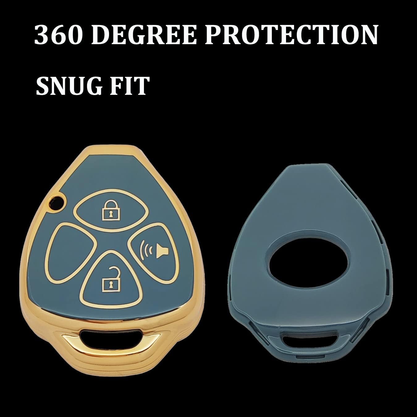 TPU Key Fob Cover Case Compatible with Toyota Scion Tc Camry Rav4 Corolla 4Runner Yaris Matrix Venza Avalon image 3