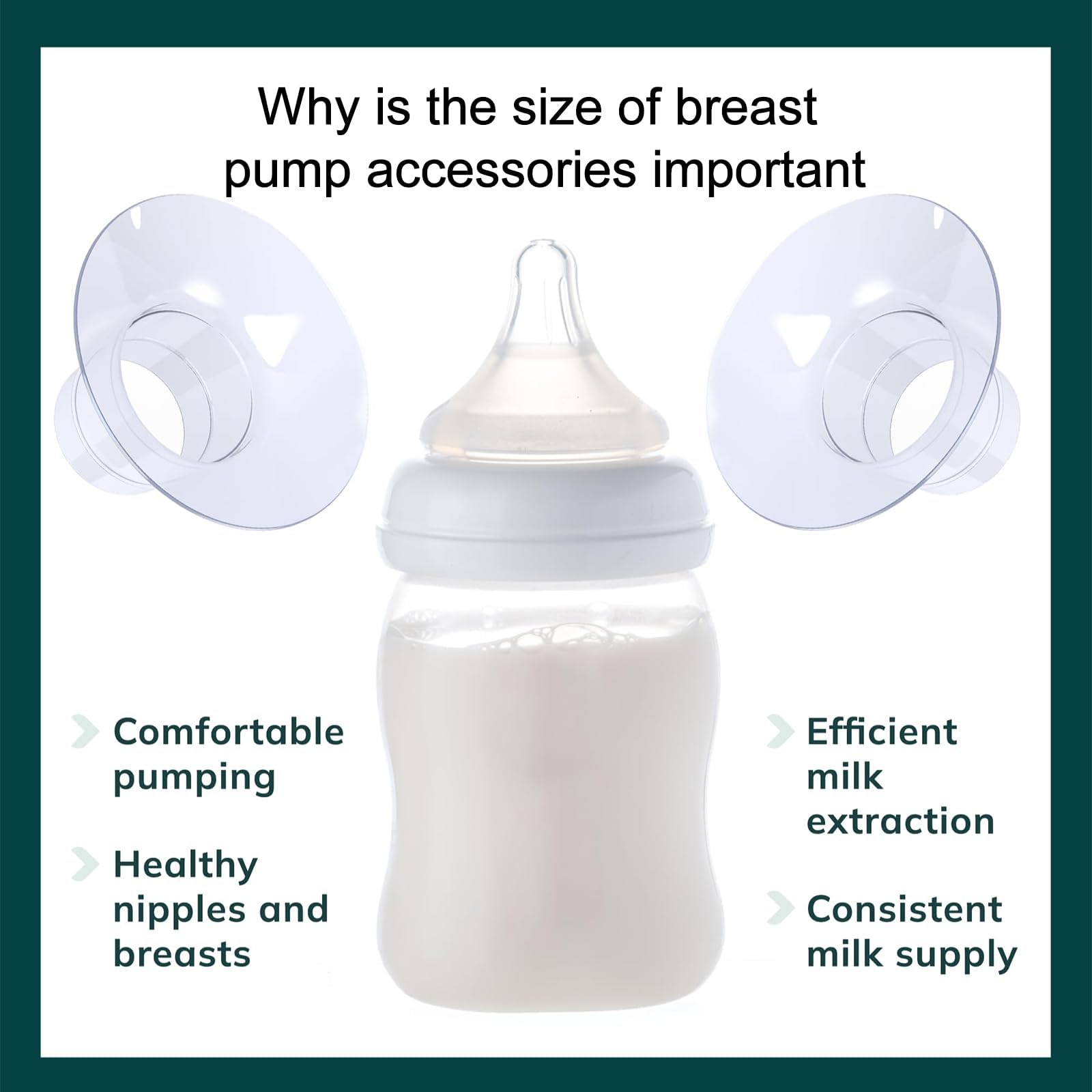 Parts for Spectra Breast Pump, 2 Pcs Breast Pump, Suitable for Medela Milk Pump for Breastfeeding Inserts Accessory, Items for Pregnant Woman, 19mm - Image 5 thumbnail
