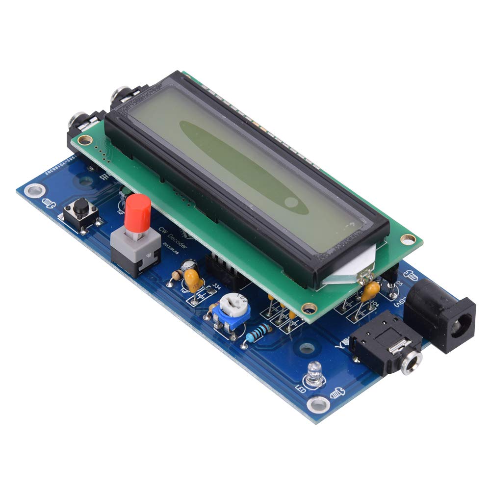Shanrya Morse Code Decoder, CW Decoder Reader Translator with LED Display, Premium Performance Materials, Suitable for DIY Projects
