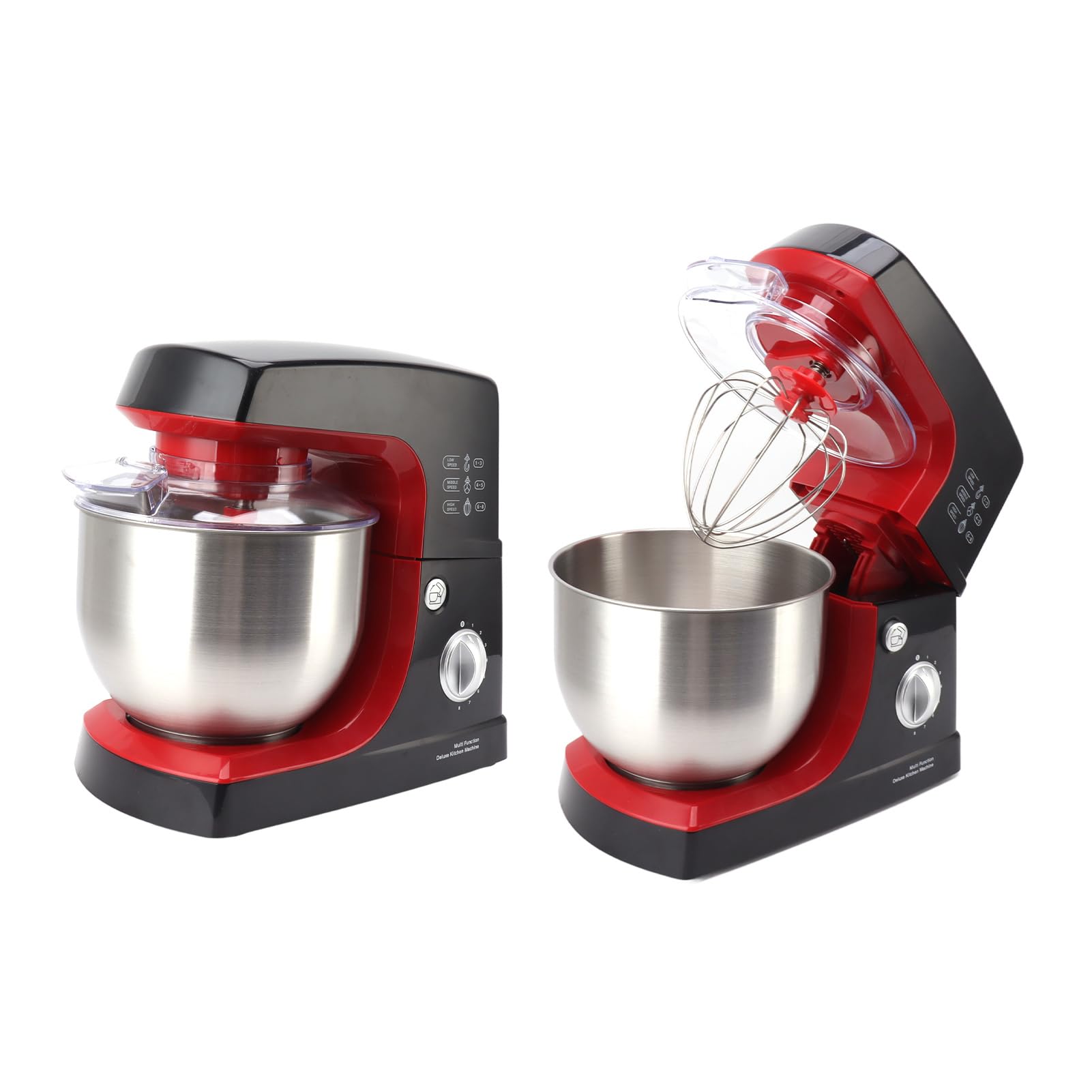 Denash Wielofunkcyjny Mikser Stóp Kuchennych 1000W Mocny 8 -prędkości Elektromowy Blender dla Entuzjastów Pieczenia ze Stali Nierdzewnej