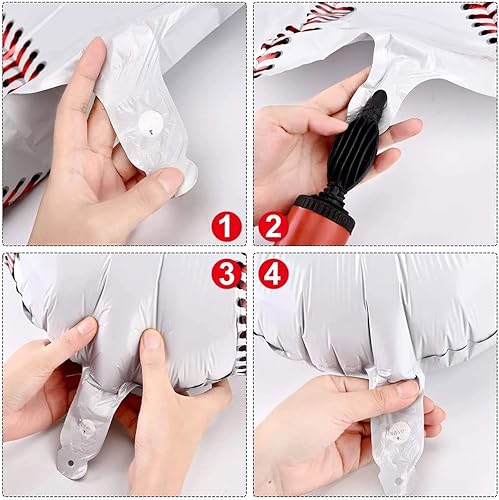 Miniatura 5 de Globos de béisbol, 40 piezas de 18 pulgadas, enormes decoraciones de fiesta temática de béisbol, guantes de béisbol, globos de papel de aluminio