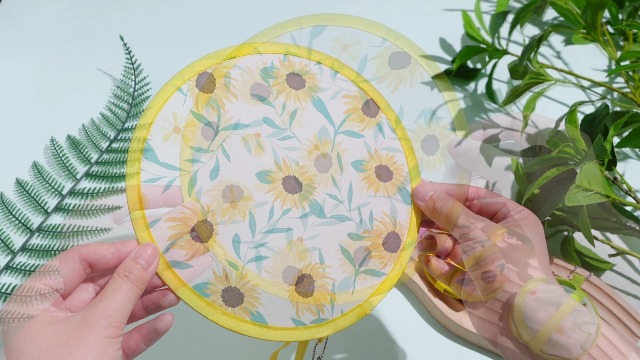 12 Éventails Ronds Pliants Ventilateurs Pliables De Style Japonais