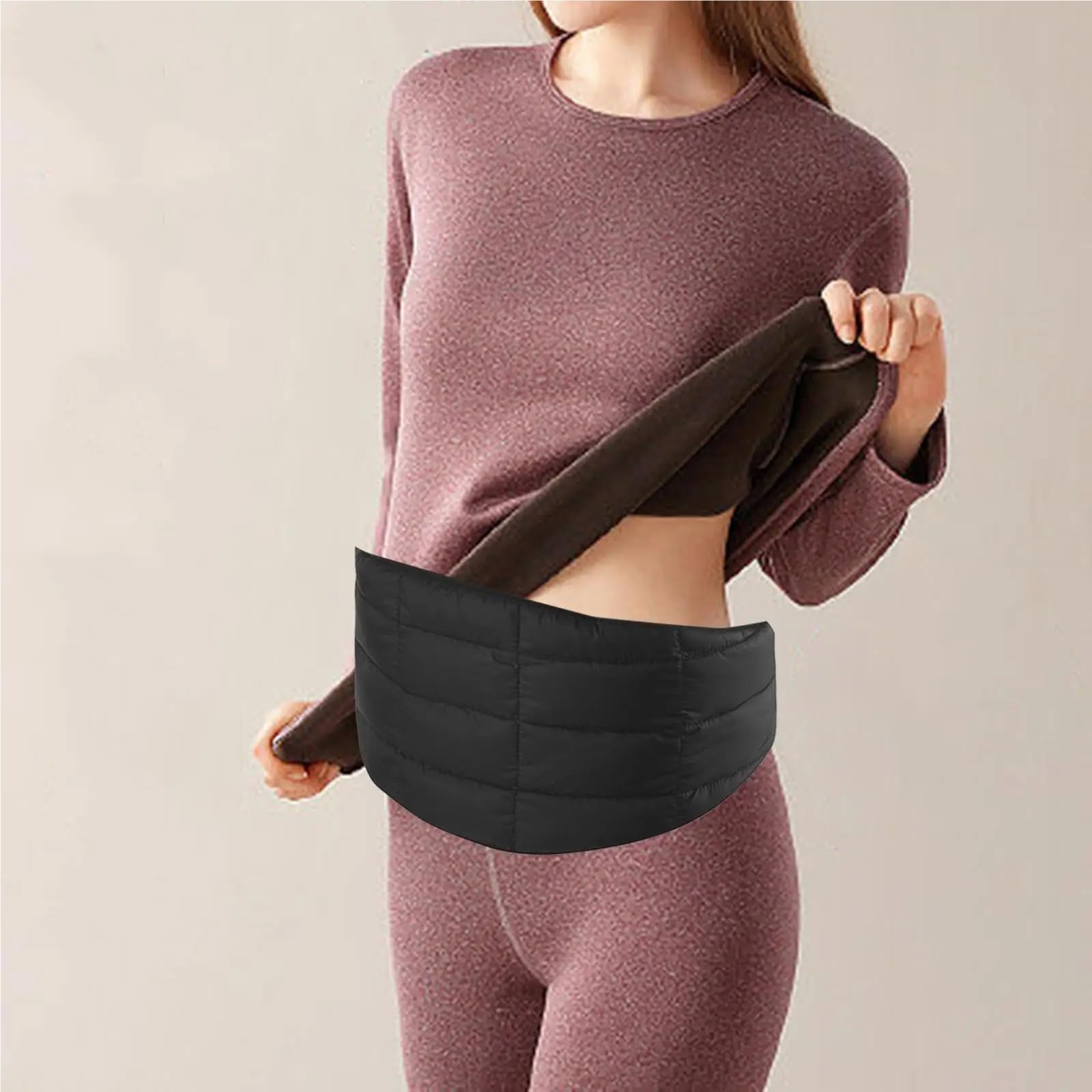 NierenwäRmer 2 stücke Taille Wärmer Nieren Binder Magen Wrap Weiche Erwärmung Gürtel for Taille Umfang 65~105 cm for Indoor Outdoor Winter NierenwäRmer