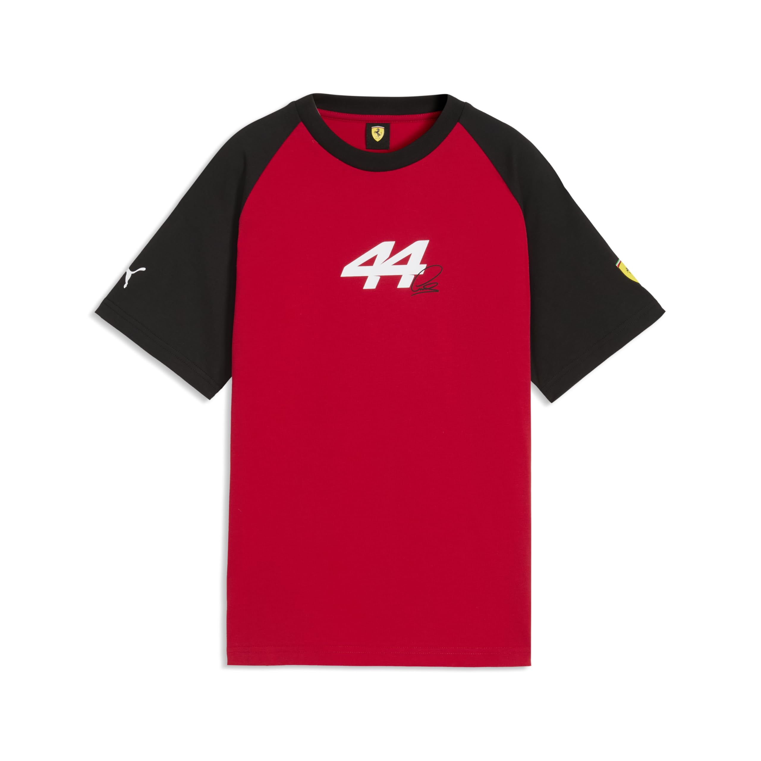 Puma Unisex Kids Red Scuderia Ferrari F1 Kids' Lewis Hamilton Graphic Tee - Size: 5/6 Years