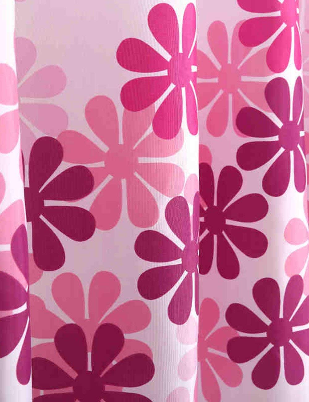 Mu Household - Cortina de ducha impermeable para baño, diseño de melocotón