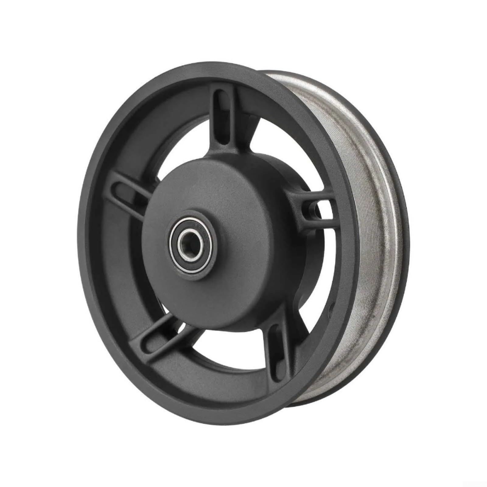 HpLive Aleación de Aluminio Buje de Rueda Montaje con Neumáticos Para Xiaomi Electric Scooter 4 Lite 2ª Generación, Llanta Delantera Trasera Recambio Negro Resistente Ligero