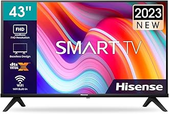 Hisense 43A4K Smart TV, black