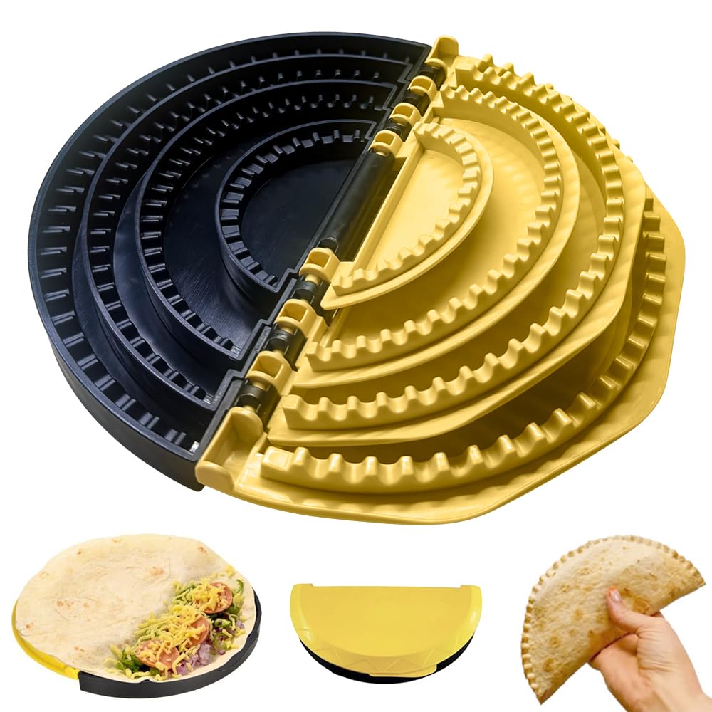 4-in-1 Tortilla Sealer Crimper & Press，Quesadilla Maker for 4in"+6in"+8in"+9.7in" Wraps,Make Tortillas, Dumplings & More with Easy-Clean Food-Grade Tool-image-28