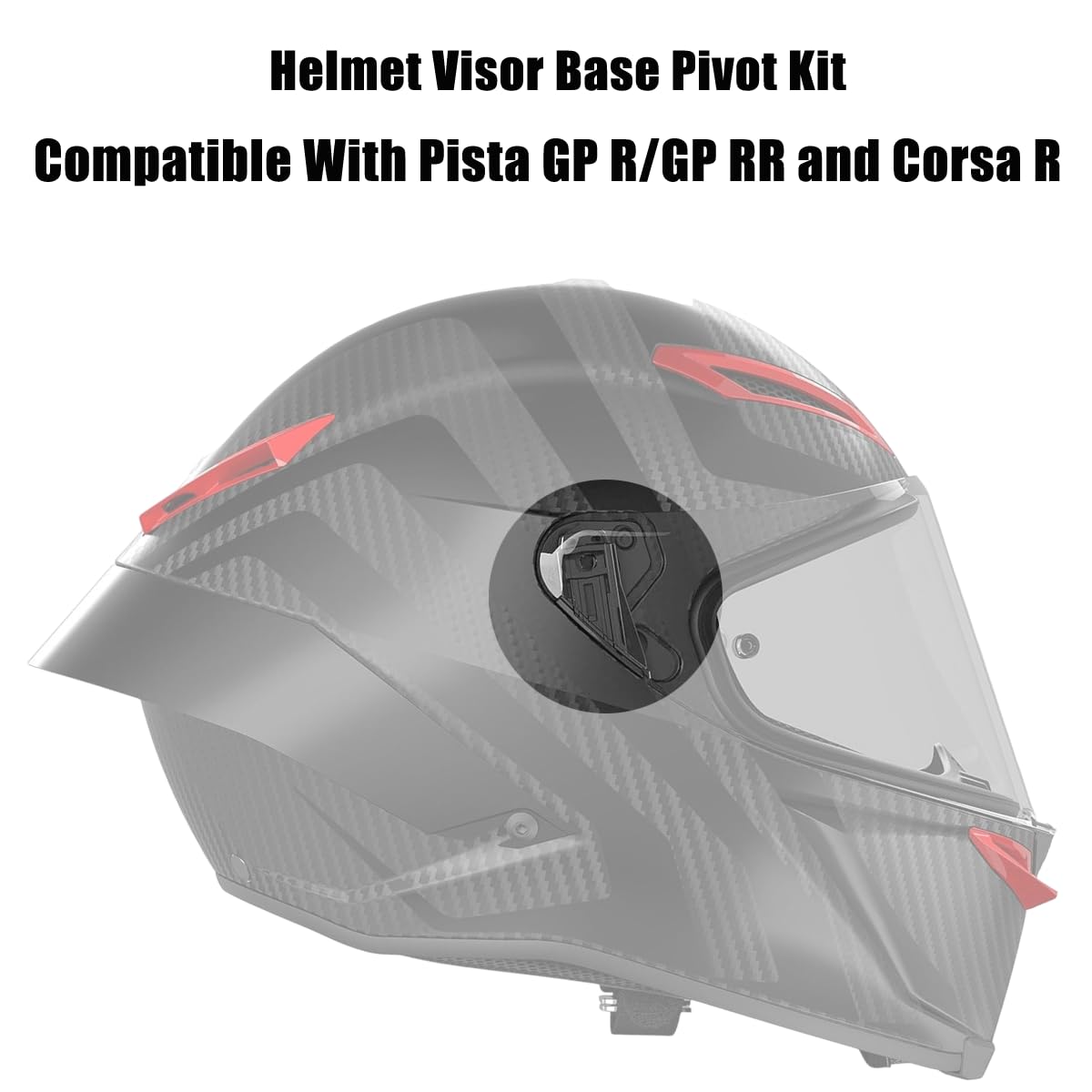 pista gp rrシールド スポイラーセット TAOHOM Pista GP RR Visor Base Pivot Kit Visor Mechanism Base Plate
