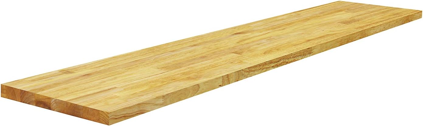 BenchPro Floating Shelf Wall Mounted Solid Butcherblock Shelf 12" Depth x 48" Length x 1" Thick Highest Grade Lumber - No Knots or Back Areas
