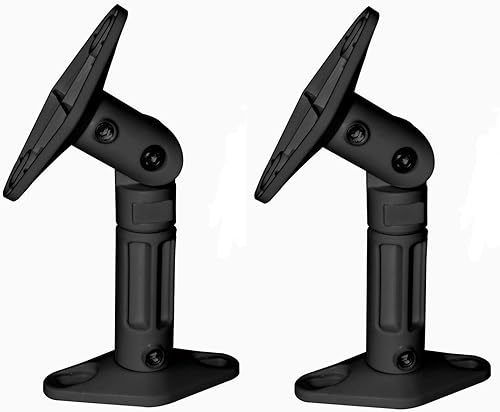 MaxLLTo Negro 2 paquetes de soportes universales para altavoces de pared o techo para Bose