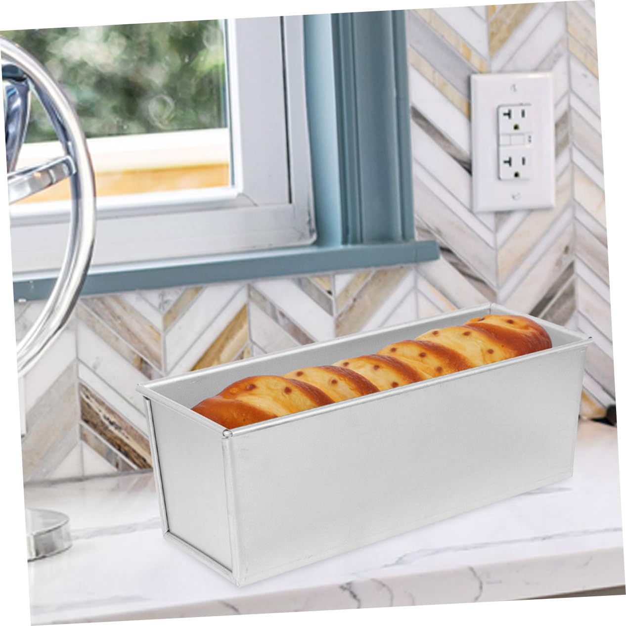 Generisch Toastform Deckel Brotbackform Mit Deckel Antihaftbeschichtete Brotbackform Zum Backen Metall Aus Aluminiumlegierung Einfach Zu Reinigen Entformen