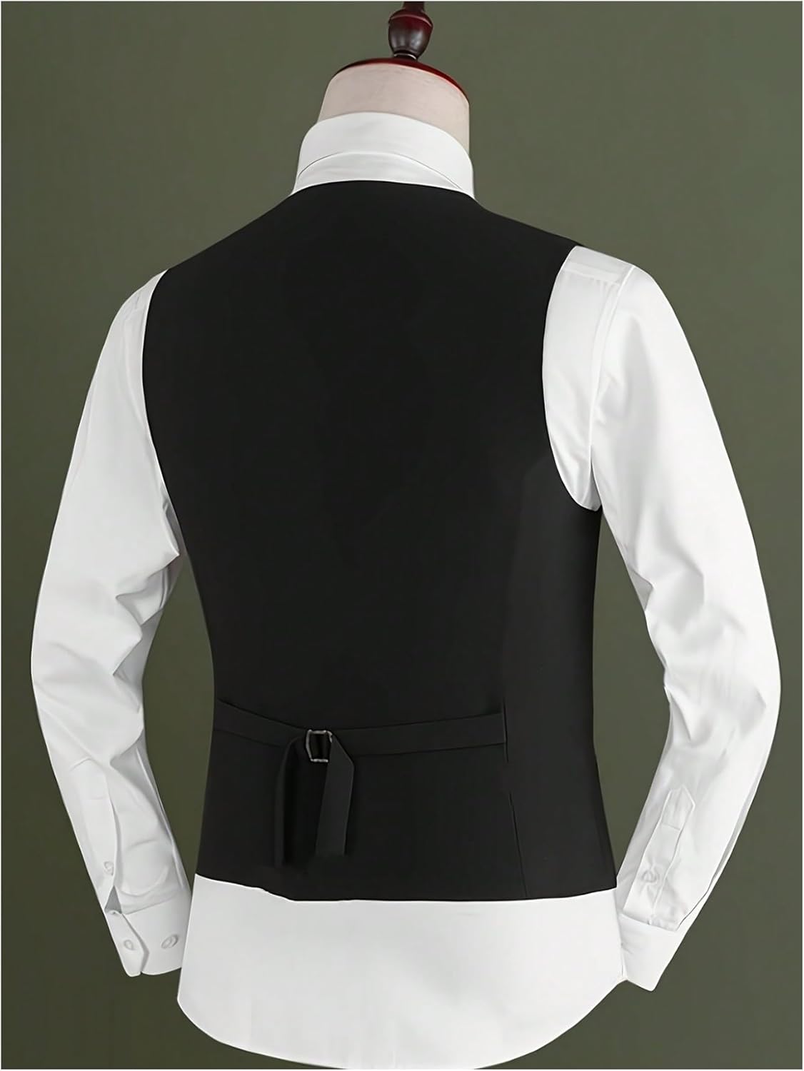 Men's Suit Vest Business Formal Dress Vests Sleeveless Casual Wedding Tuxedo Party Waistcoat - Image 2