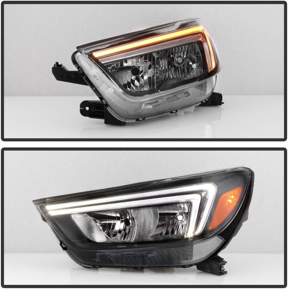 ACANII - For [Halogen Model] 2017-2022 Buick Encore LED DRL Headlights Headlamps Set Assembly Driver & Passenger Side