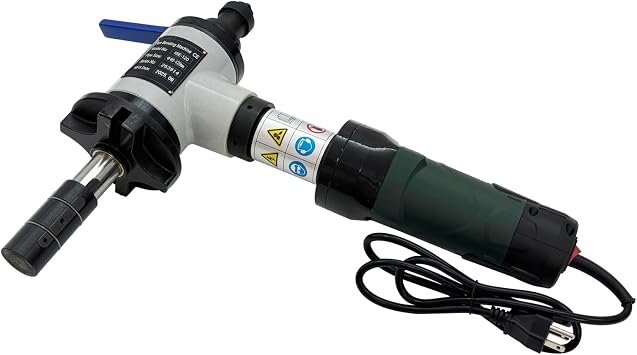 Electric Pipe Bevelling Machine Handheld Internal Expanding Pipe End Preparation Tool 40-120mm Pipe ID, 0/30/37.5 Bevel Angles1500W Industrial Grade Chamfering Machine for Welding 220V
