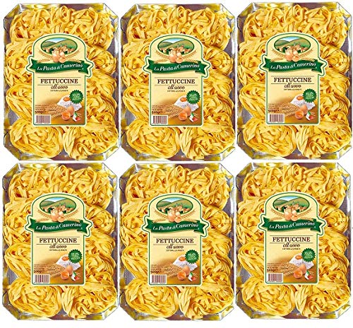 6 Confezioni di La Pasta di Camerino FETTUCCINE all'uovo 500 Gr.