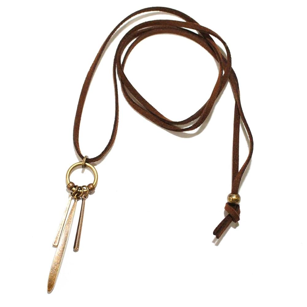 Amazon | [OVER RAG] ネックレス 革ひも メンズ メンズ