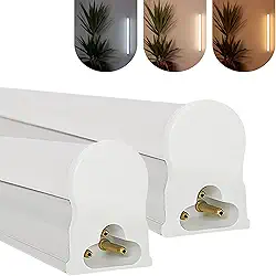 Kit 2 Led Tubular T5 60cm 10w C/Calha Acoplada Completa Luz Forte (Branco Frio)