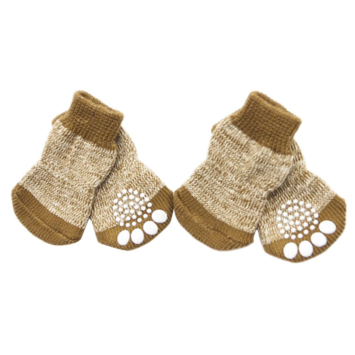 HOLIDYOYO 4pcs Dog -Slip Socks Pet Paw Socks Paw Protectors for Dogs Licking Pets Socks Soft Grooming Canine Indoor Dog Sock Protection Covers Warm Socks for Dogs Pet Cotton