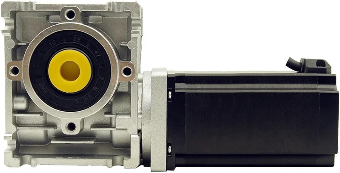 3.5Nm Nema23 Stepper Motor with Worm Gearbox 5:1/7.5:1/10:1/15:1/20:1/30:1/40:1/50:1/80:1 Reducer(Ratio 80 to 1,Single output shaft)