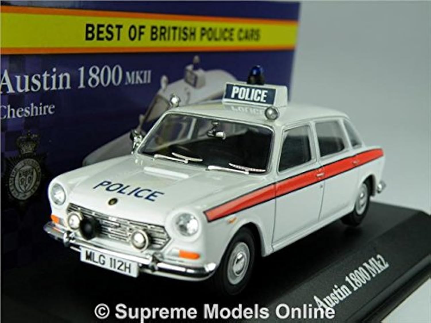 AUSTIN 1800 MK2 CAR MODEL POLICE CHESHIRE 1:43 SIZE CORGI VANGUARDS ATLAS T3Z