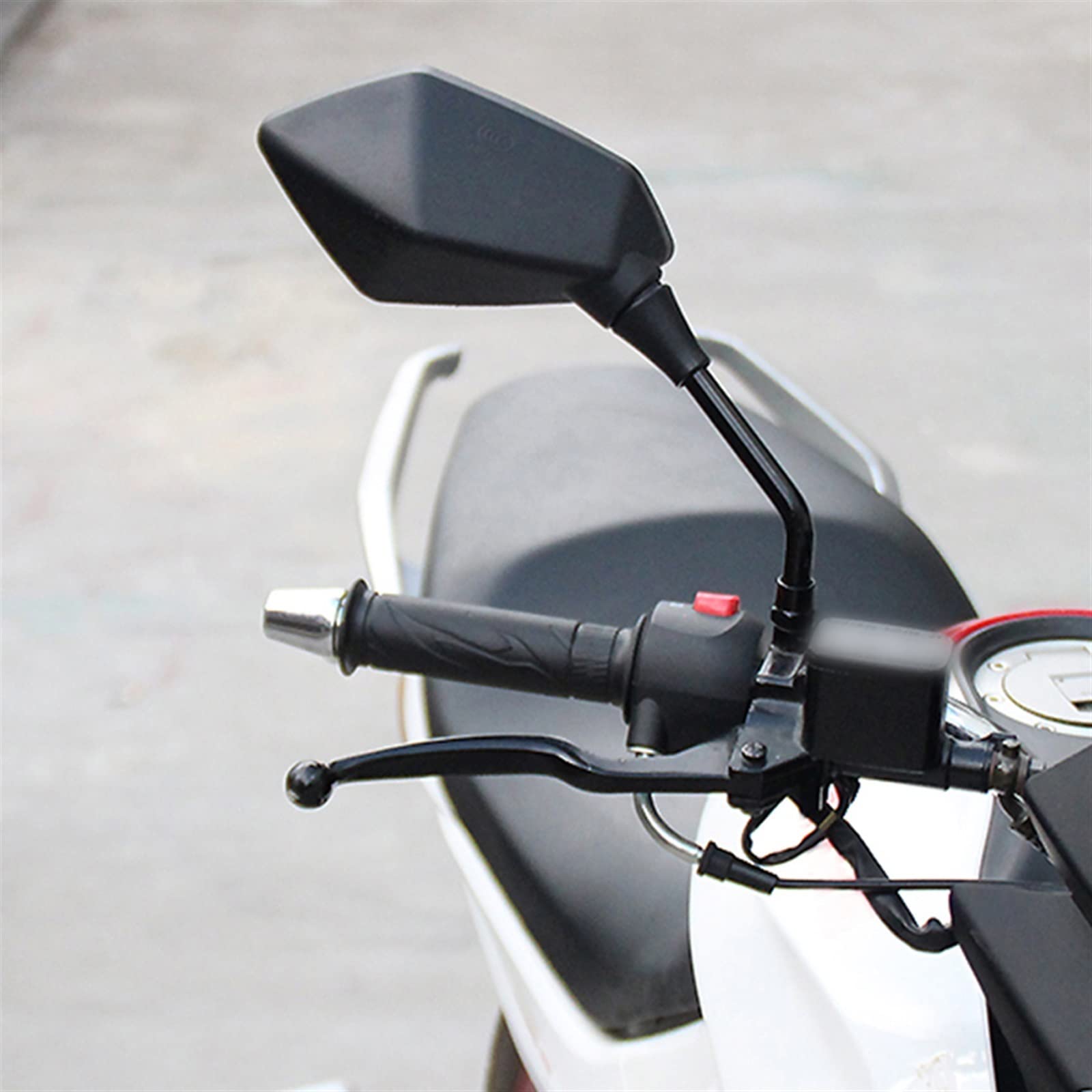 DEWIN Opvouwbare achteruitkijkspiegel, ronde zijspiegel, intrekbaar, voor motorfiets, gemodificeerd, voor KLX250 KL250, 2 stuks DEWIN Opvouwbare achteruitkijkspiegel, ronde zijspiegel, intrekbaar, voor motorfiets, gemodificeerd, voor KLX250 KL250, 2 stuks