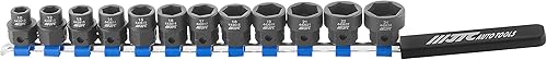 JTC J412M - Juego de 12 mini enchufes de impacto (12")