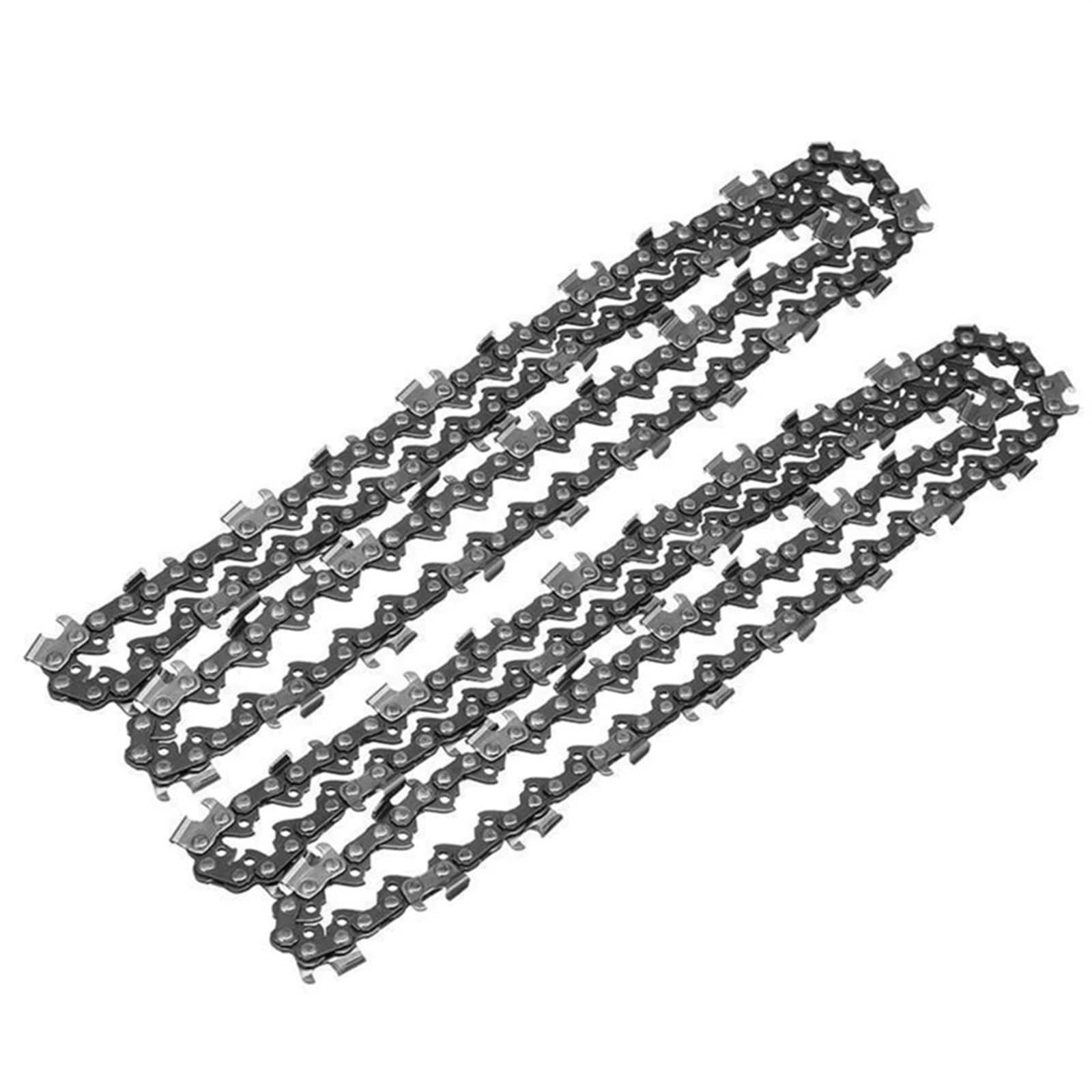 Cadena de motosierra Cadena de motosierra de Metal de 18/20 pulgadas, accesorio de sierra eléctrica de accionamiento 72/76, cadena de sierra de repuesto, piezas de corte de madera, 2 uds.(2pcs 20 Inch