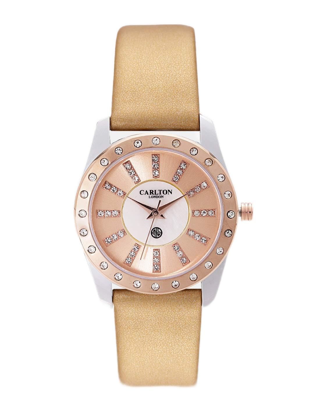 Carlton london Analog Rose Gold Dial Womens Watch-CL014SROT (B08L1Z4LMY) Amazon Price History, Amazon Price Tracker