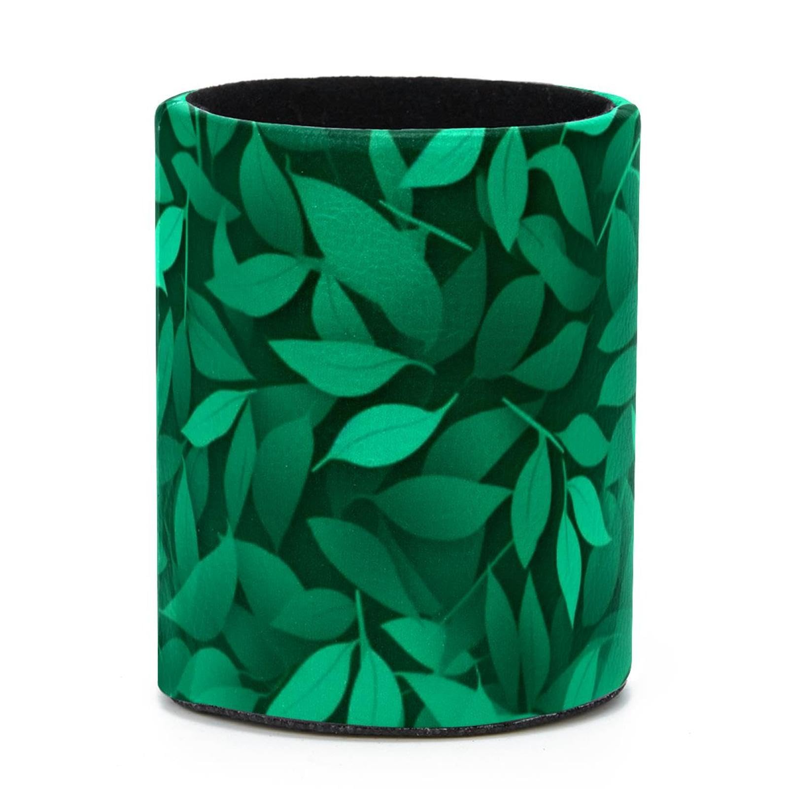 VAPOKF Round Pencil Holders for Desk, Artistic Leaves Pen Holders Pen Pot Makeup Brushes Storage Desktop Stationery Supplies Organiser for Home Office