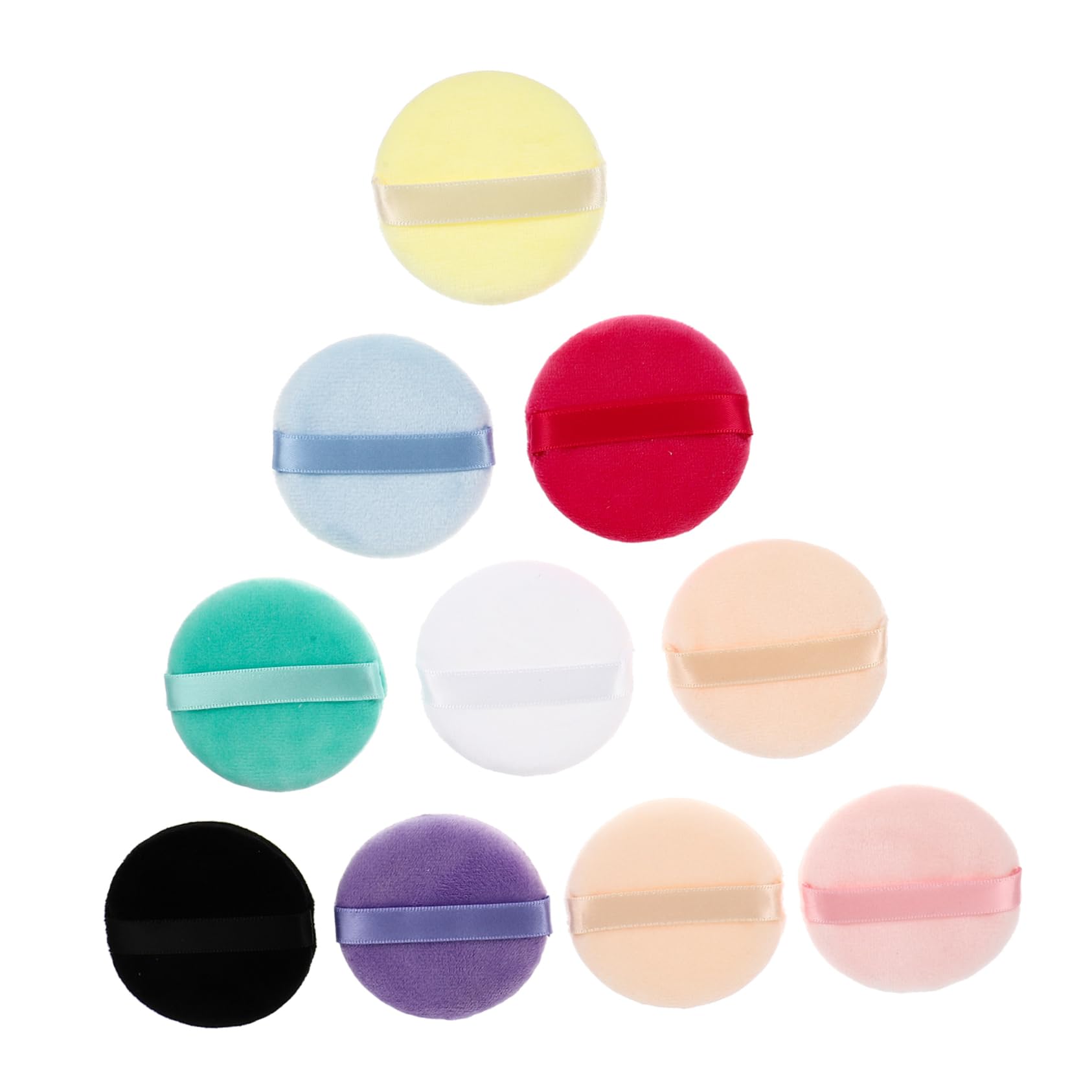 FOYTOKI Makeup Puff Tool Set 10 Pcs Girl Small Makeup Pads Women's Comfortable Powder Puff Accessory for Cosmetics