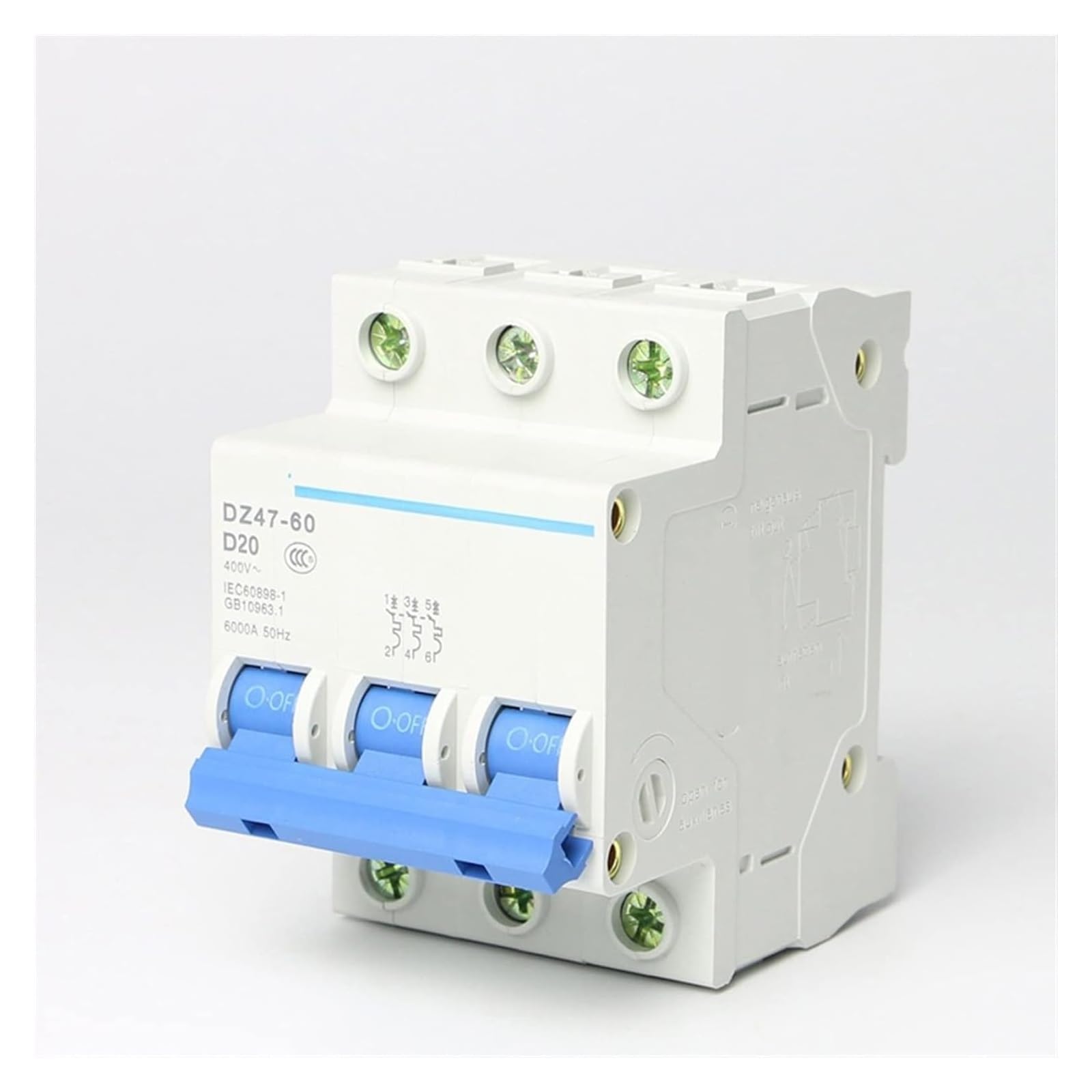 Disyuntor DZ47-60 3P CA 230/400V tipo D de fábrica 1 pieza(6 Years)