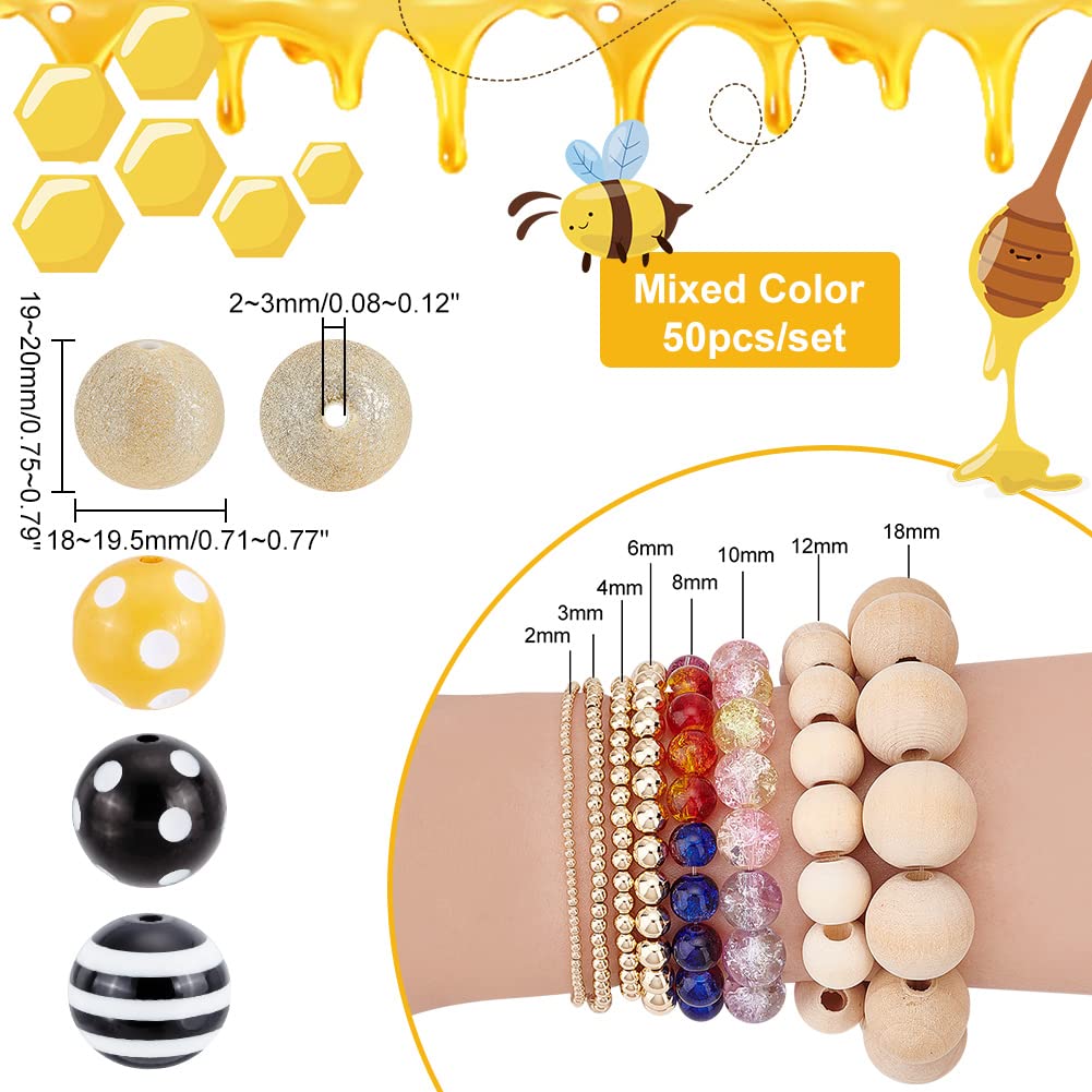 DIY Perlen-Set Gelb – 240 Stück Acryl-Perlen Mit Zubehör Für Armbänder, Halsketten & Deko