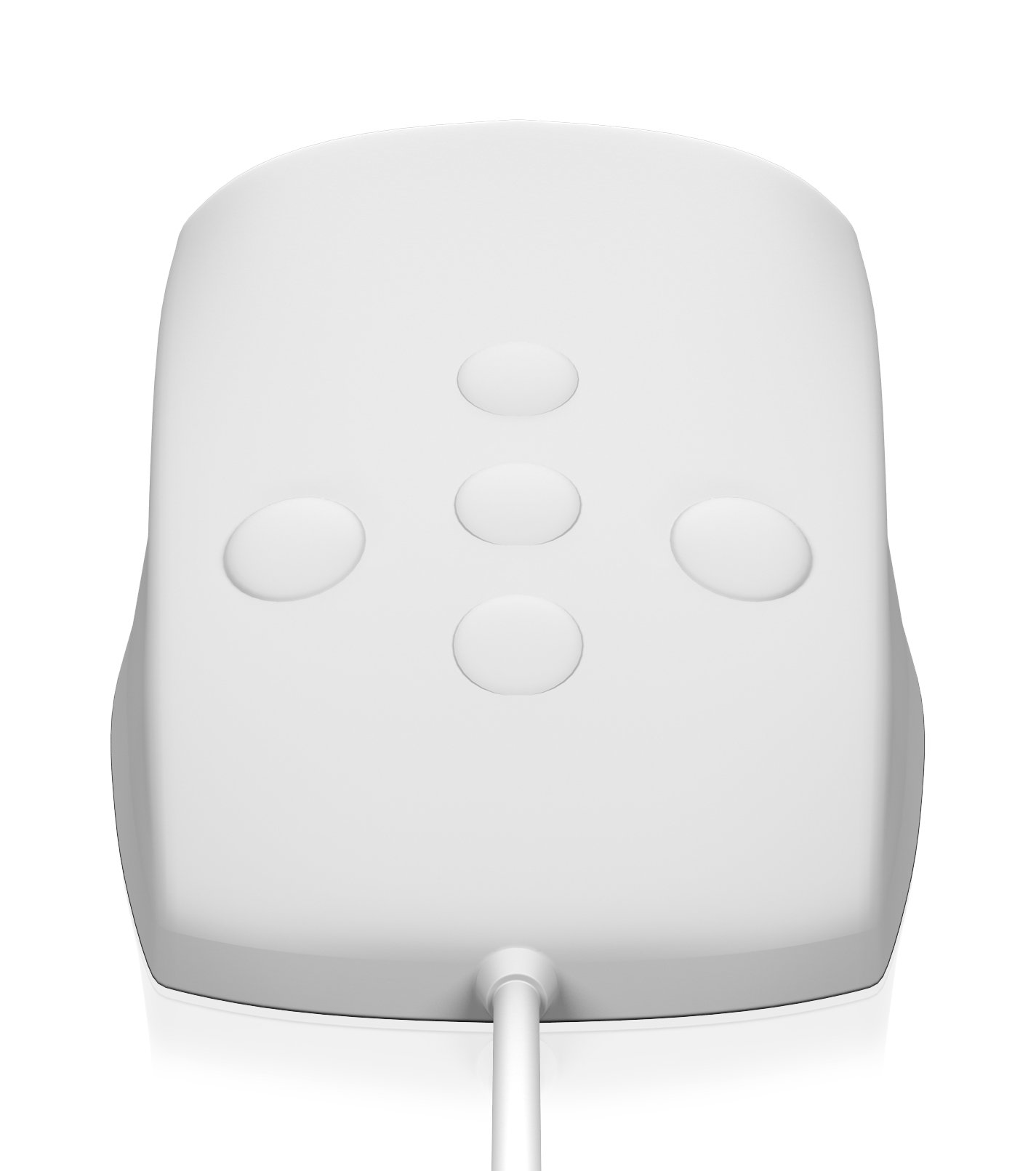 KeySonic KSM-3020M-W wodoszczelna mysz z silikonu, przyciski do przewijania, klasa ochrony IP68, kabel USB (1,8 m), biała