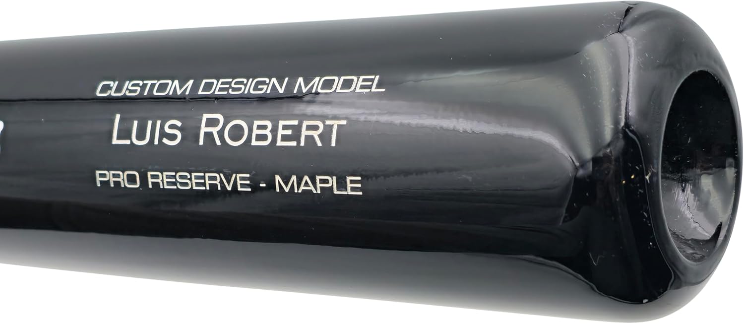 Luis Robert Jr. Autographed Black & Gray Victus Player Model Baseball Bat White Sox Beckett BAS Witness Stock #227298