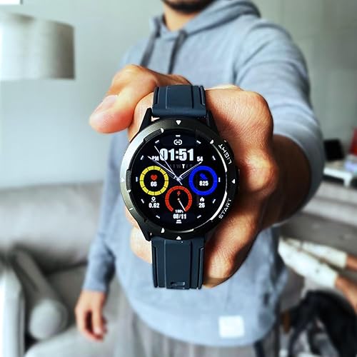 Miniatura 4 de Bravo - Reloj inteligente para iPhone Android, monitor de bienestar con pantalla grande de 1.32 pulgadas, duración de la batería de 21 días,