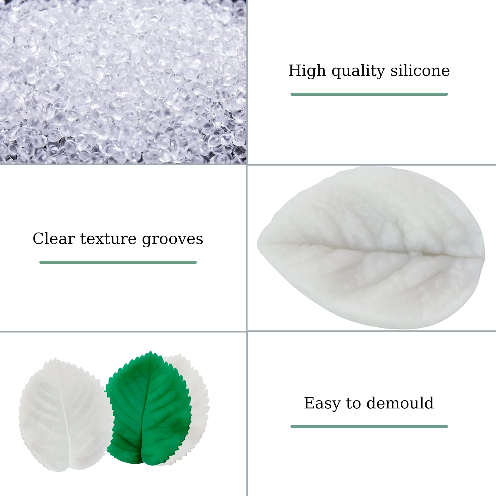 Stampo In Silicone Per Petali Di Fiori - 6 Pezzi Per Rosa, Peonia, Tulipano - Per Cioccolato, Biscotti, Torte - Foto 2