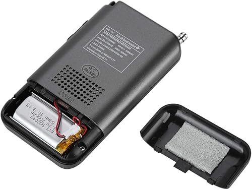 Miniatura 9 de Radio portátil, receptor de radio de banda de avión con 4 modos de búsqueda, antena retráctil y pantalla LCD digital, grabadora de radio de banda