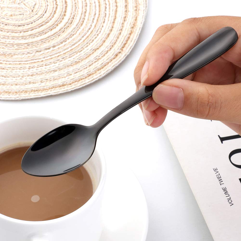 8 Cucchiaini Da Caffè Colorati Arcobaleno - Acciaio Inox 18/0, 13.5cm, Per Bevande E Dessert - Foto 8