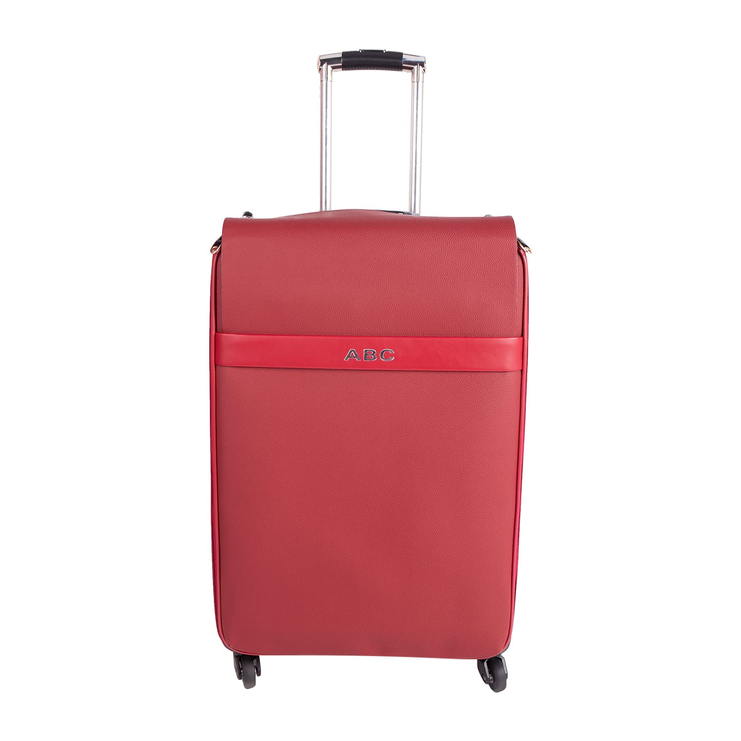 GenericABC Stylish 25-Inch Lightweight Durable Travel Luggage Trolley Suitcase/Bag for Men Women (Red| Medium)