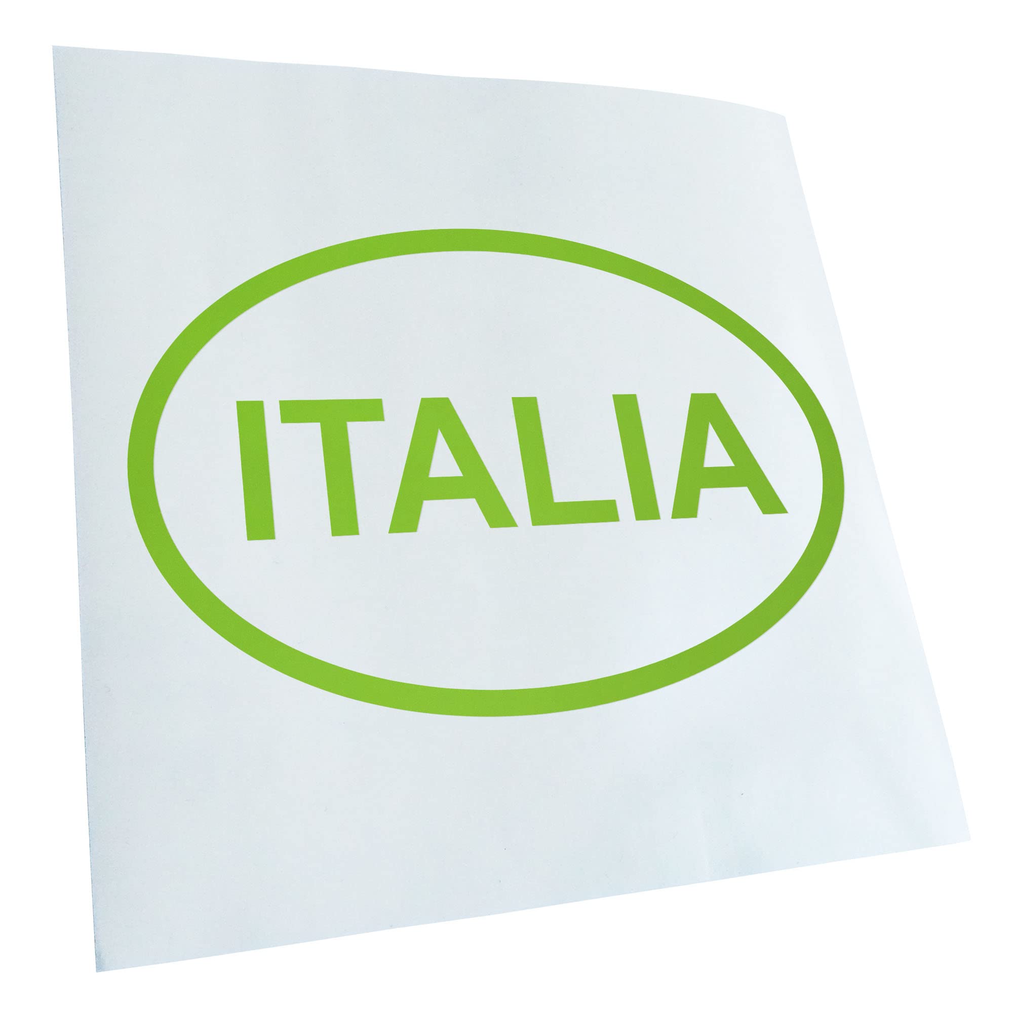 Kiwistar - Car Sticker - Green - 30 x 20 cm Italia - Italy Sticker for Car, Laptop, Bicycle, Truck, Motorcycle, Multicoloured JDM Decal Racing