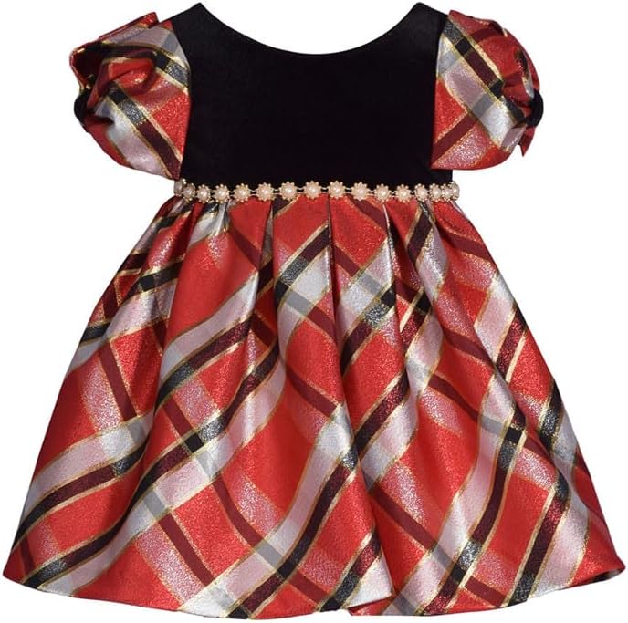 Bonnie Jean Girls 2T-4T Christmas Holiday Sequin Dress