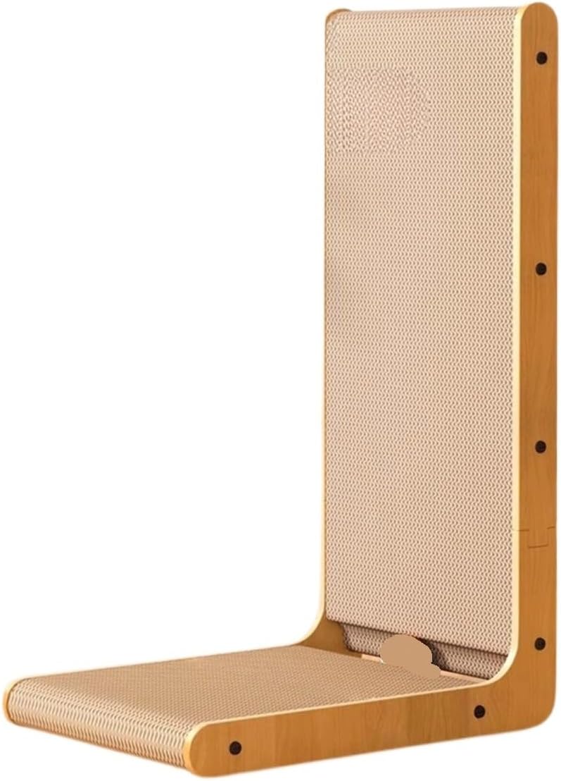 L-Shaped Indoor Cat Scratching Post(Gold)