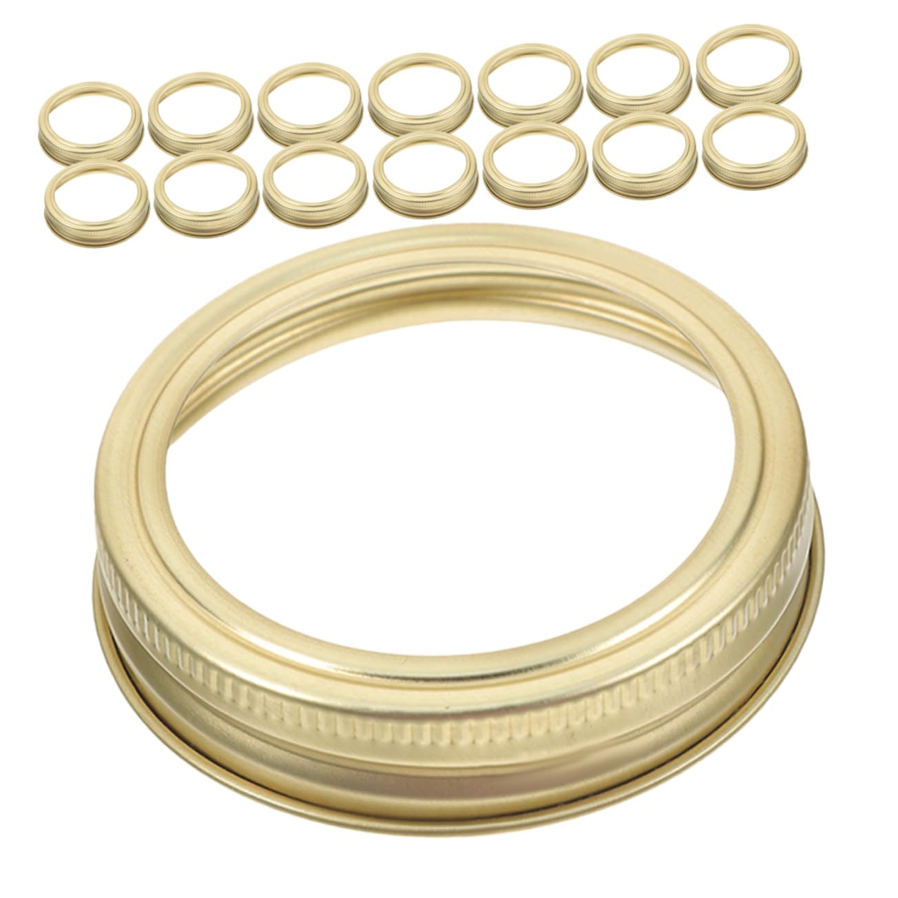 TIDTALEO 24Pcs Canning Jar Rings for Mouth Tinplate Bands for Mason Jars Easy to with Standard Jars for Food Preservation