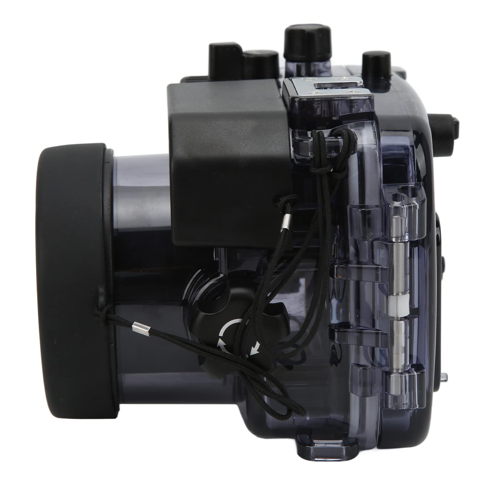 Zunate Custodia Subacquea Impermeabile da 60 M, Custodia Subacquea Impermeabile per Fotocamera DSLR Mirrorless 60 M di profondità, per Fotocamera RX100 RX100 II RX100 III RX100 V