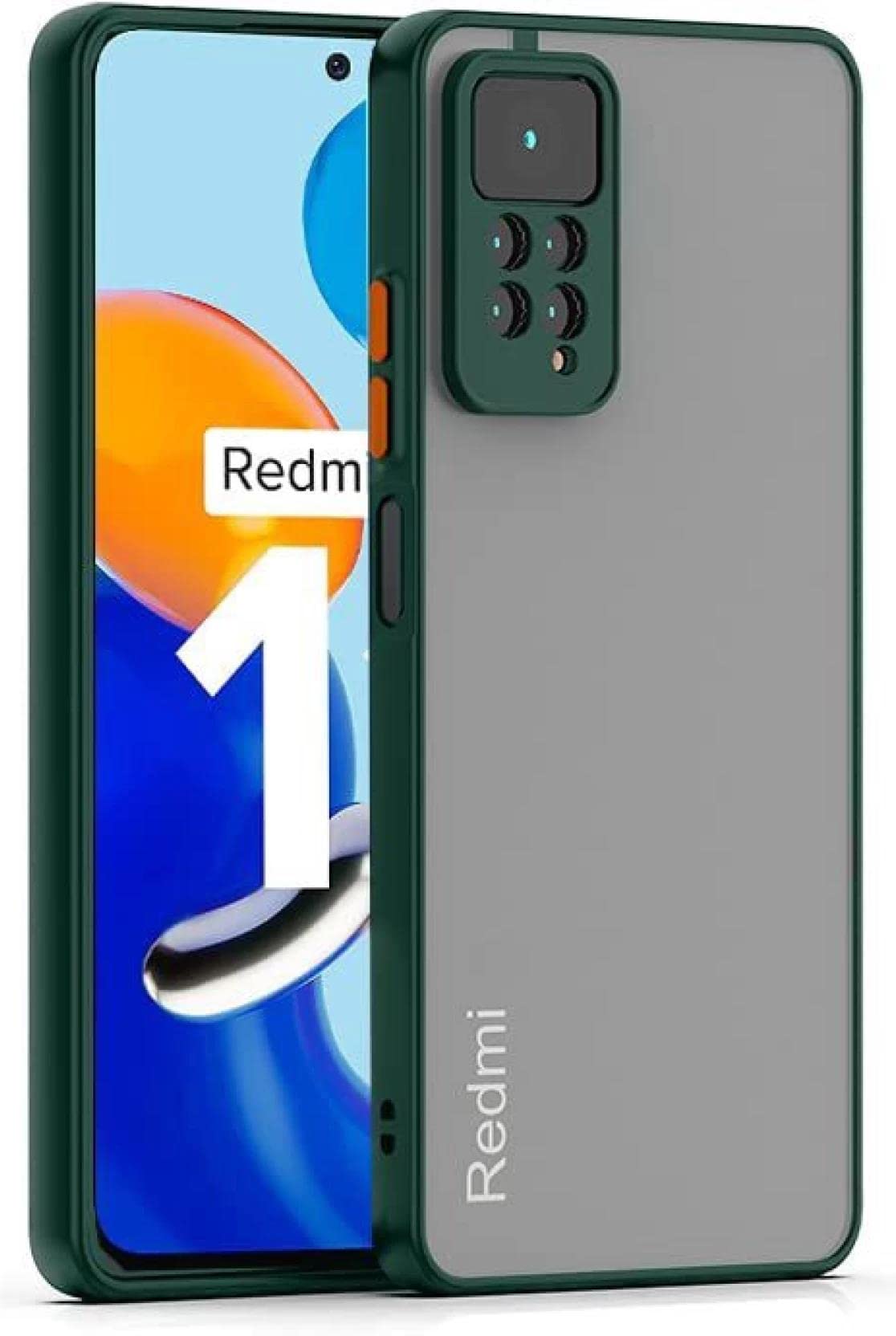 Glasgow Back Cover for Mi Redmi Note 11 Pro 5G / Note 11 Pro+ / 11 Pro Plus 5G Matte Finish Translucent Back Case Cover (Camera Protection) - Dark Green (B0B25BNPJH) Amazon Price History, Amazon Price Tracker