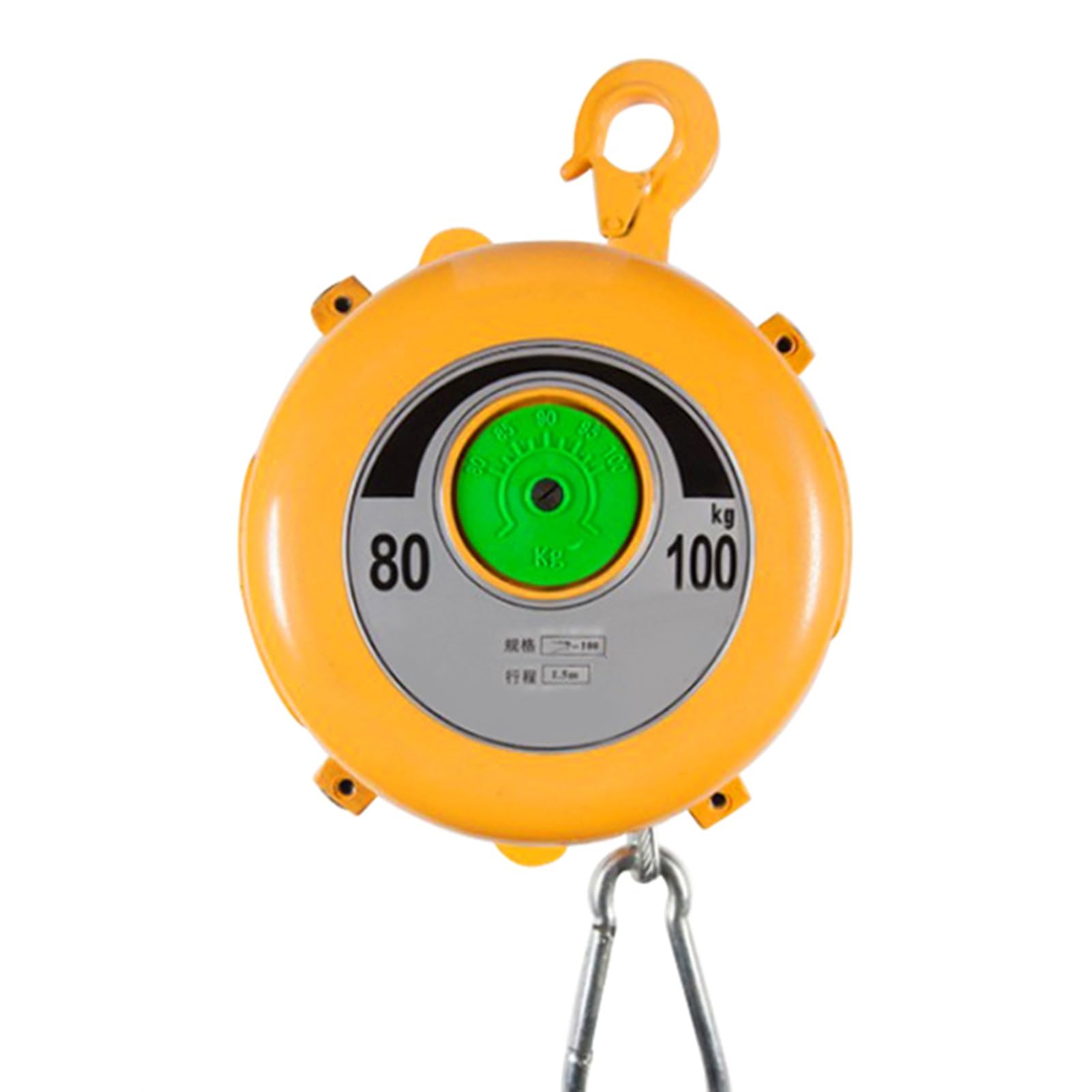 WEKONUMEX Retractable Spring Balancer, Spring Balancer Retractor Alloy Steel Multiple Load Ranges Industrial Tool Support(80-100kg)